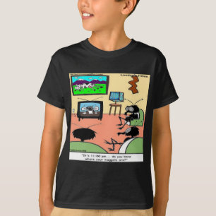 Camiseta Padres Insectos Dibujo Animado Divertido