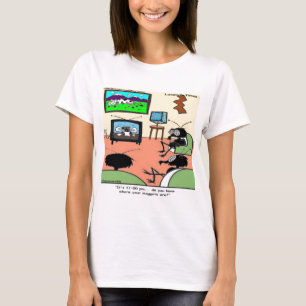 Camiseta Padres Insectos Dibujos Animados Divertidos