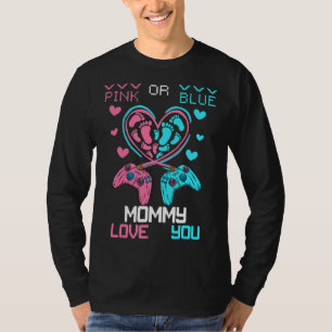 Camiseta Padres Padres De Amor Rosa O Azul A Mamá Bebé Sexo