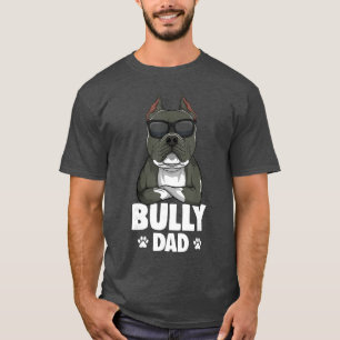 Camiseta Padres Perros American Bully Papá Hombres divertid