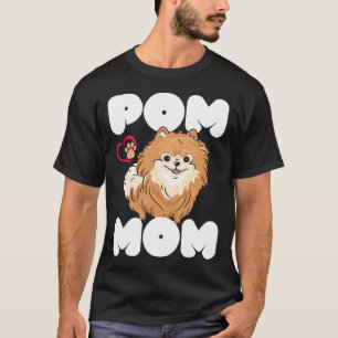 Camiseta Padres Perros Pomerania Mamá Perro Doggy