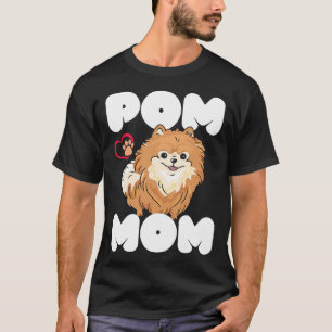 Camiseta Padres Perros Pomerania Mamá Perro Doggy