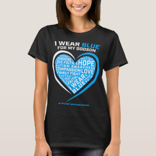 Camiseta Padres Que Uso Azul Por Conciencia Del Autismo De