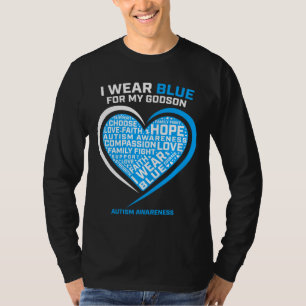 Camiseta Padres Que Uso Azul Por Conciencia Del Autismo De