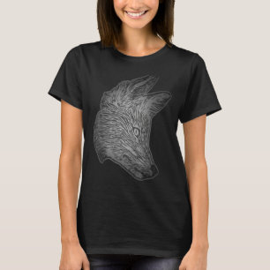 Camiseta Padres silvestres de zorro rojo depredador con zor
