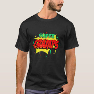 Camiseta Padres superhéroes de estilo de historietas Super 