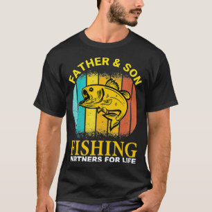 Camiseta Padres Vintales Y Pescadores Son Socios Para La Vi
