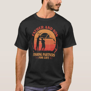 Camiseta Padres Vintales Y Pescadores Son Socios Para La Vi