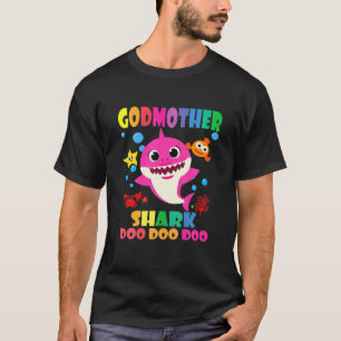 Camiseta Padrina Tiburón Doo Doo Gracioso Bebé Mami Papi Ni