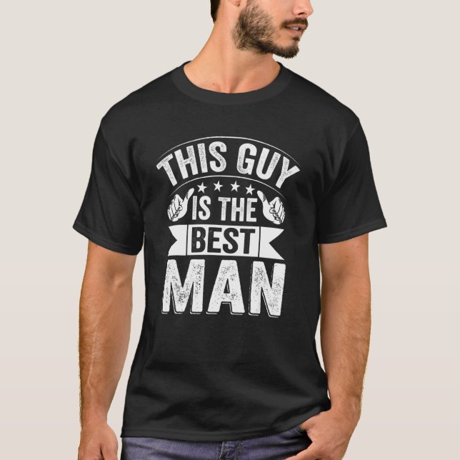 Camiseta Padrino de Boda Cortejo de Hombres   Despedida de  (Anverso)