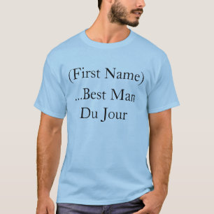 Camiseta Padrino de Boda Personalizado Du Jour Groomsman