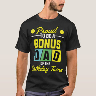 Camiseta Padrino De Cumpleaños De Los Gemelos Familia Con G