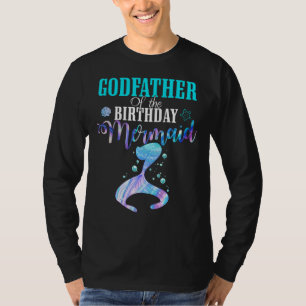 Camiseta Padrino de la familia de la sirena de cumpleaños