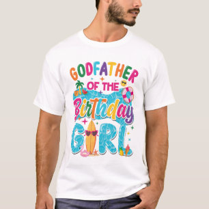 Camiseta Padrino De La Fiesta De Cumpleaños De La Piscina P