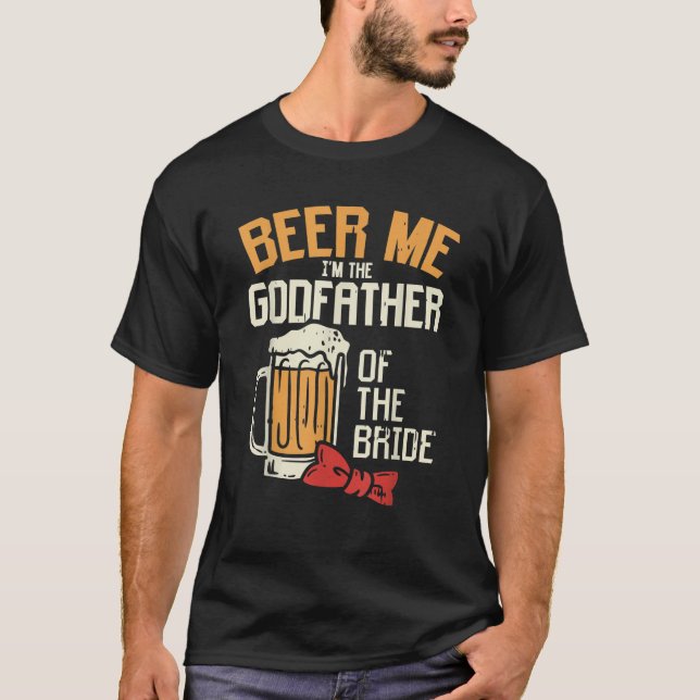 Camiseta Padrino De La Novia Fiesta De Bodas Del Hombre Cer (Anverso)