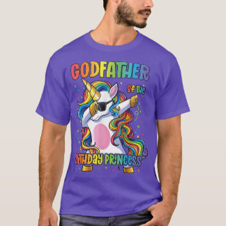 Camiseta Padrino de la princesa de cumpleaños Dabbing Un