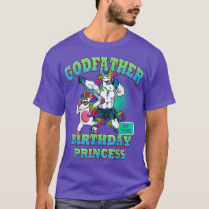 Camiseta Padrino de la princesa de cumpleaños Dabbing Unico