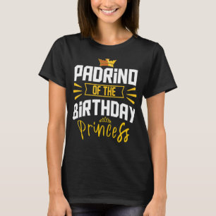 Camiseta Padrino De La Princesa De Cumpleaños Fiesta Bday C