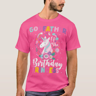 Camiseta Padrino de la princesa de cumpleaños Unicorn Birth