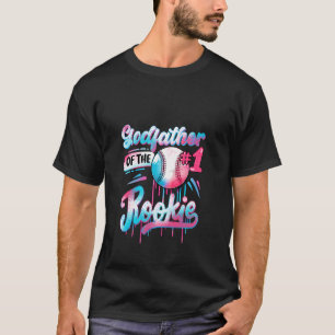 Camiseta Padrino de Novato Cumpleaños 1er Baseball Drip Fam