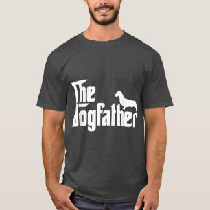 Camiseta Padrino de perro menshe Dachshund Divertido Padre