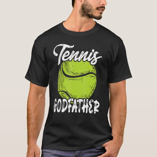 Camiseta Padrino De Tenis Hombres Pareja Familia Set De Ten (Anverso)