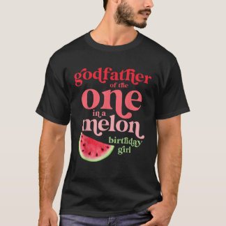 Camiseta Padrino de uno en una mímel de Chica de cumpleaños