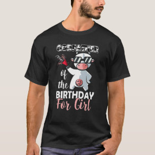 Camiseta Padrino Del Chica De Cumpleaños Familia Vaca Prime