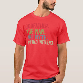 Camiseta Padrinoel hombreel mitoel mala influencia divertid