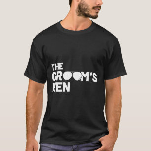 Camiseta Padrinos de boda Novio Hombres Cuadrados Soltero S