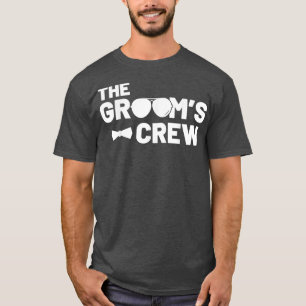 Camiseta Padrinos de boda Novio Hombres sentadillas Soltero