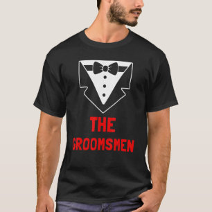 Camiseta Padrinos de boda y grupo de fiesta de soltero traj