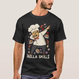 Camiseta Paella Lover Hombres Chef español Paella