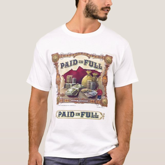 Camiseta Pagado por completo (Anverso)
