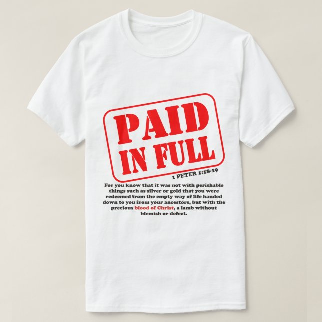 CAMISETA PAGADO POR COMPLETO (Diseño del anverso)
