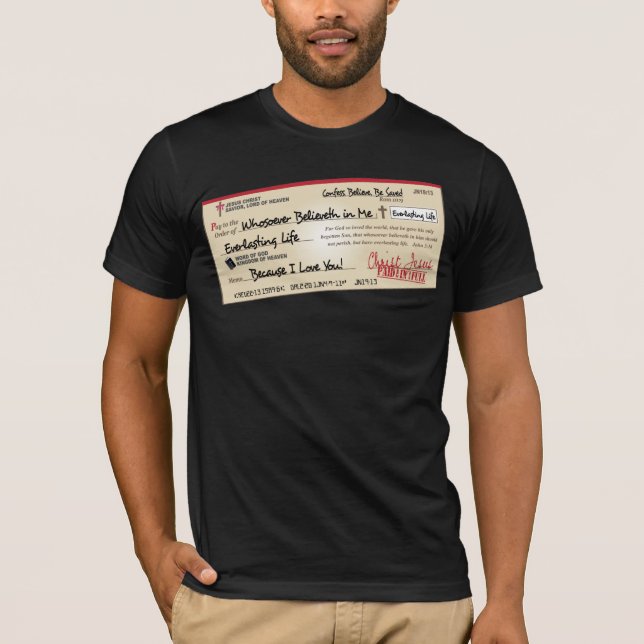 Camiseta Pagado por completo ahorrado por el control de (Anverso)