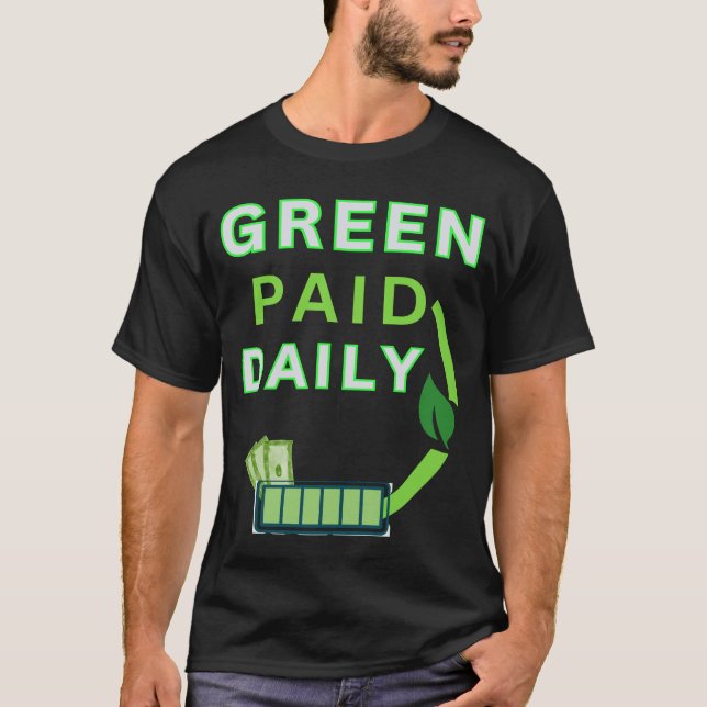 Camiseta Pagado Verde Diario (Anverso)