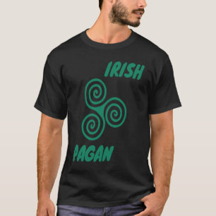 Camiseta Pagan céltico irlandés Triskele Trinity Swirls