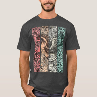 Camiseta Pagan de mitología griega del caballo retro Pegasu