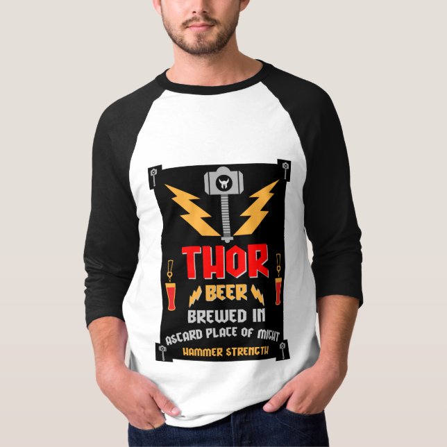 Camiseta Paganismo germánico de la cerveza Thor (Anverso)
