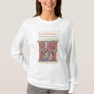 Camiseta Página de la biblia de Winchester, c.1150-80