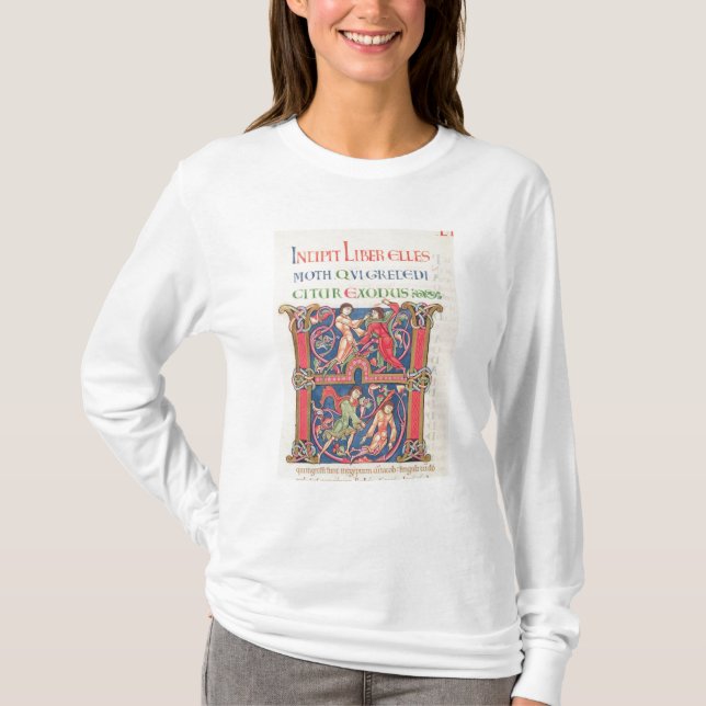 Camiseta Página de la biblia de Winchester, c.1150-80 (Anverso)