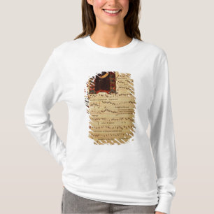 Camiseta Página de la notación musical con historiated