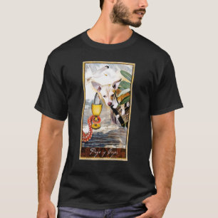 Camiseta Página De Tarjeta Tarot De Perros Gráficos Cósmico