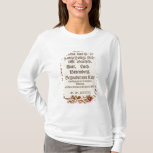 Camiseta Página de título de la biblia de Luther, c.1530