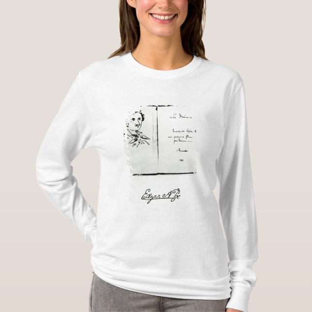 Camiseta Página de título de "Les Poemes" por Edgar Allan (Anverso)