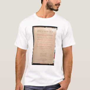 Camiseta Página de título del volumen I del inglés