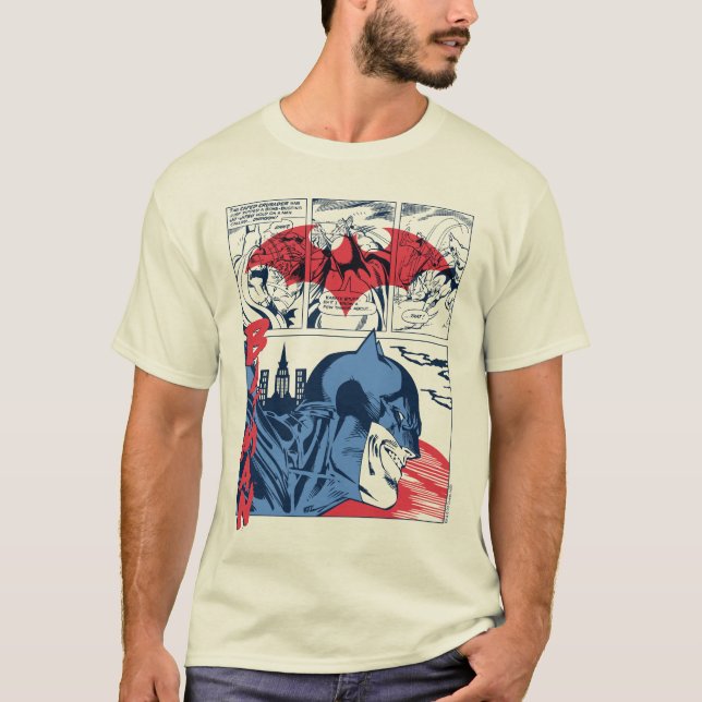 Camiseta Página del cómic de Batman Crime Fighing (Anverso)