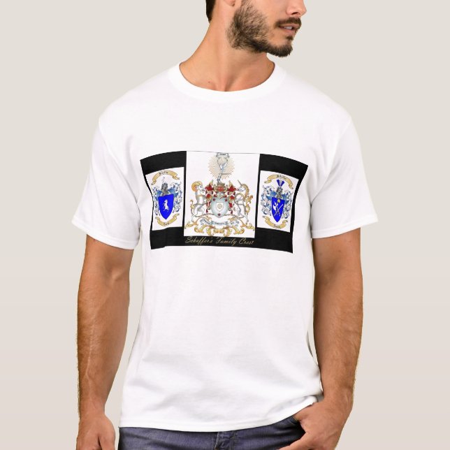 Camiseta Página del escudo de la familia de Schaffer (Anverso)