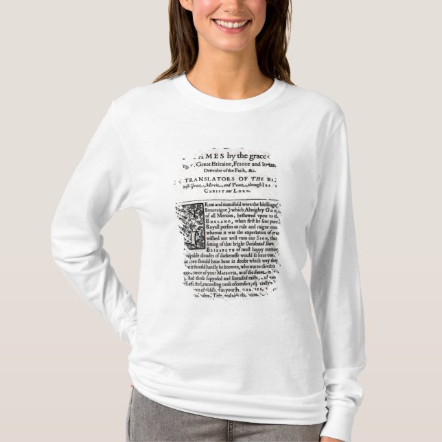 Camiseta Página del esmero en 'el Bible santo (Anverso)